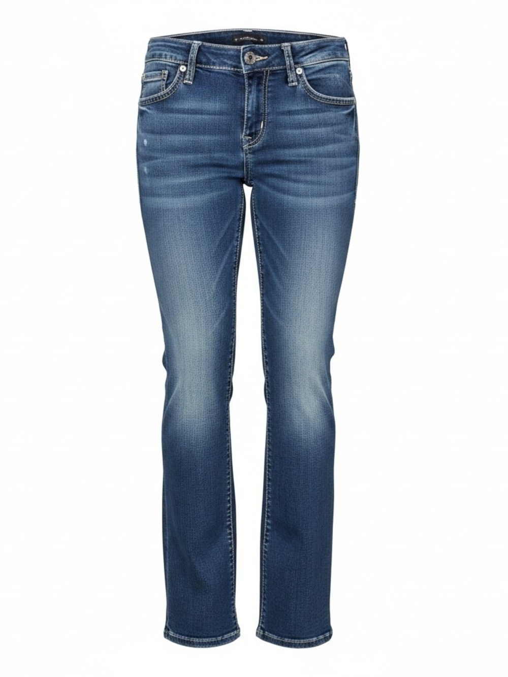 Classic Silver Women's Mid-Blue Slim Bootcut Jeans